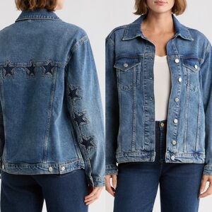 NWT RAILS Grove Denim trucker Jacket Starry night size small